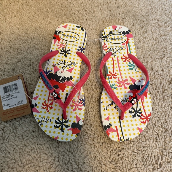 Havaianas Minnie Mouse Flip Flops - Picture 1 of 2